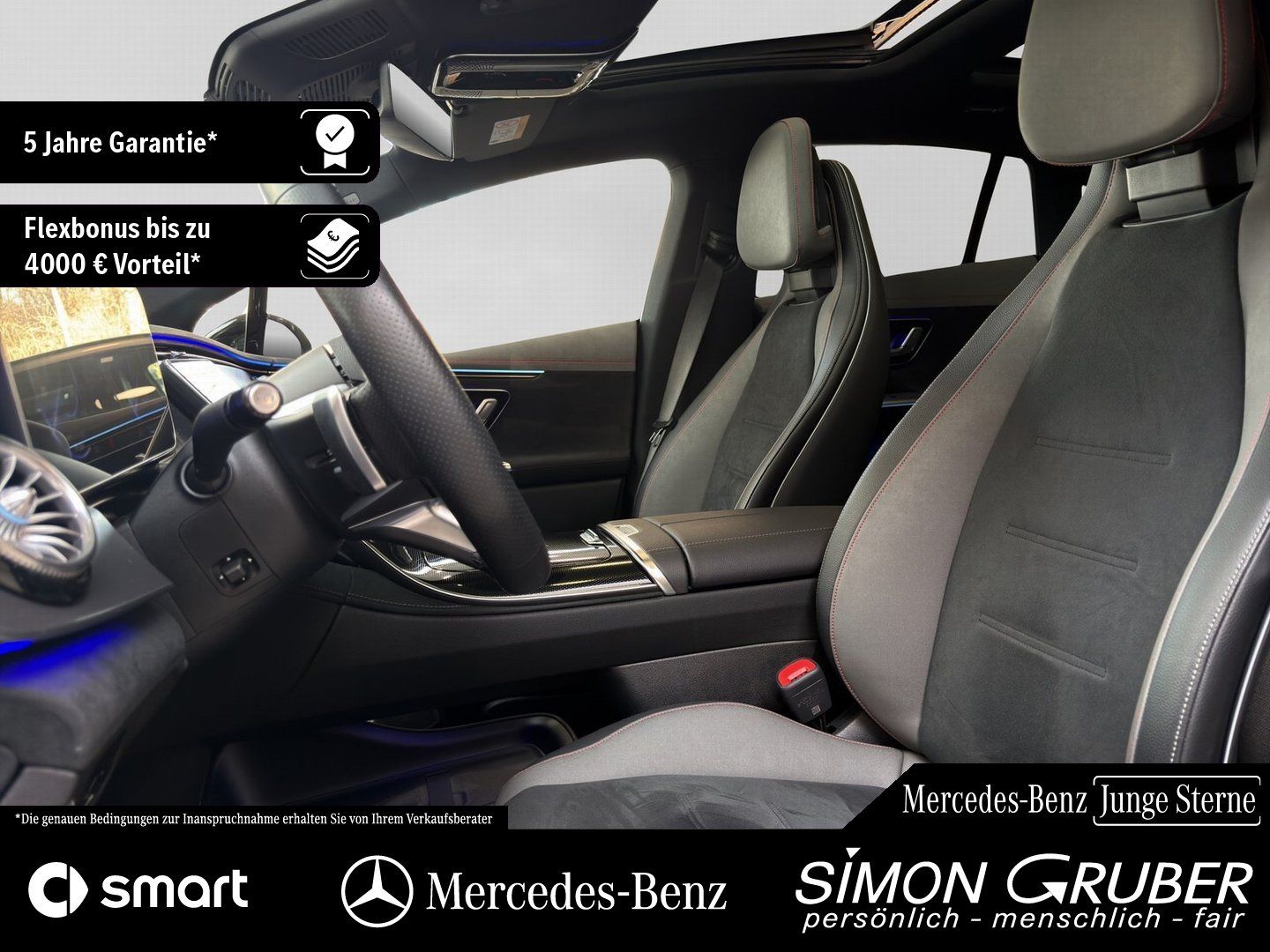 Fahrzeugabbildung Mercedes-Benz EQE 350 4M AMG Night Pano Airmatic HAL 0,25%