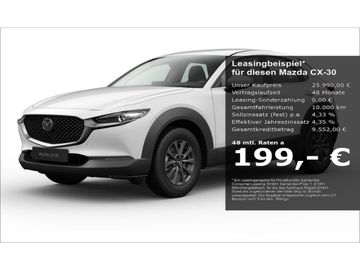 Mazda Leasing Angebot: Mazda CX-30 Prime-Line 2WD 2,5 Skyactiv-G 140 M Hybrid