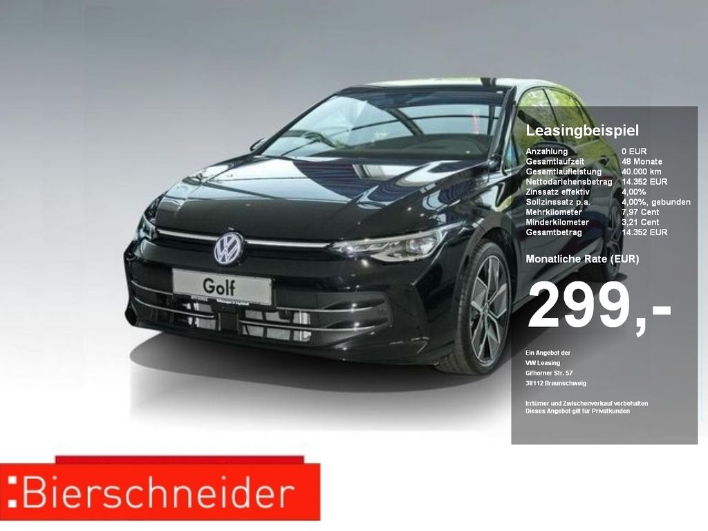 Volkswagen Golf 8 1.5 TSI Style NAVI KAMERA AHK HuD IQ.LIGH