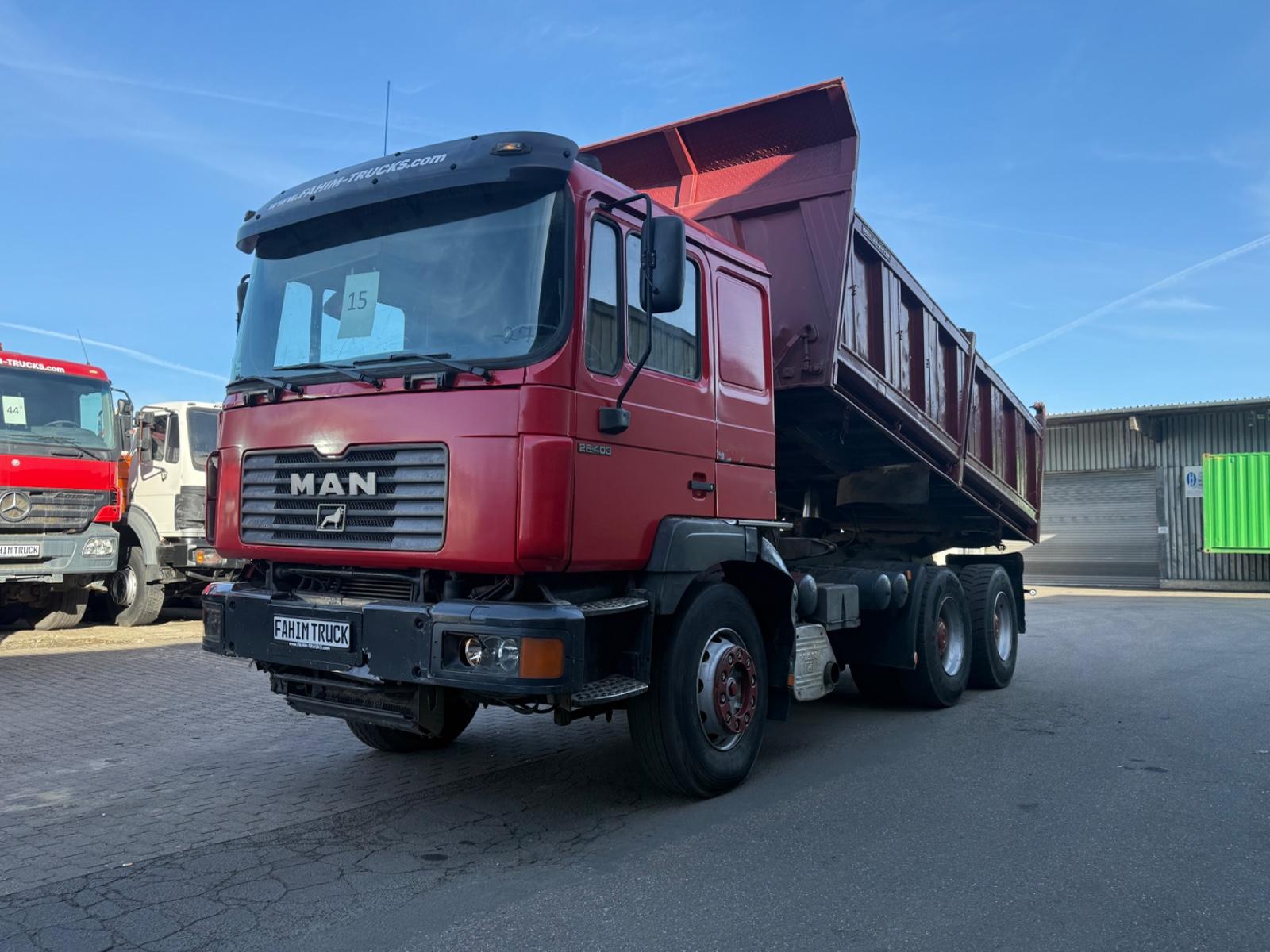 MAN 26.403 3.S-Meiller Kipper, 6x4, Blatt-Blatt