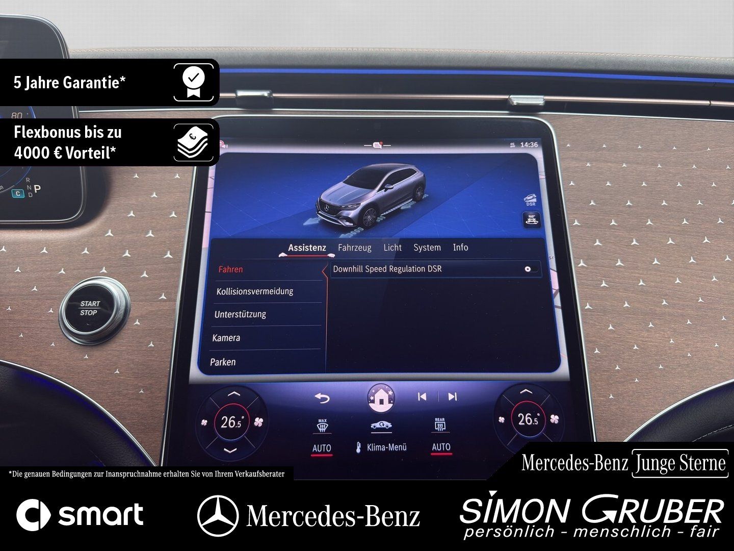 Fahrzeugabbildung Mercedes-Benz EQE 350 4M SUV Electric Art Trittbrett Ambi 20Zo