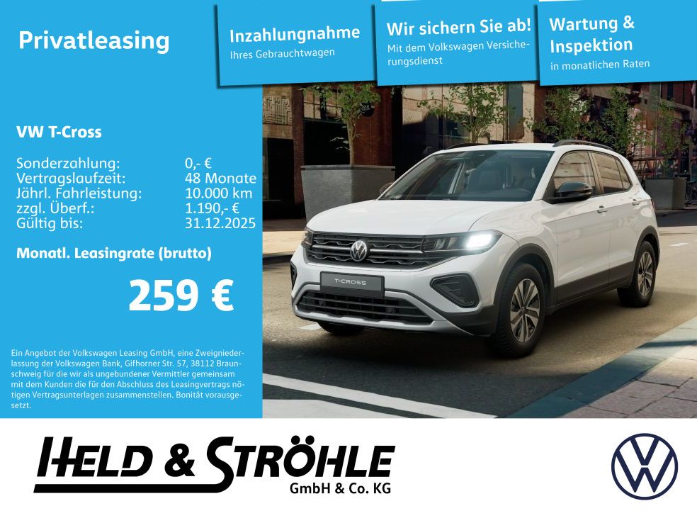 Volkswagen T-Cross Energy 1.0 TSI DSG AHK RFK Anschlussgara