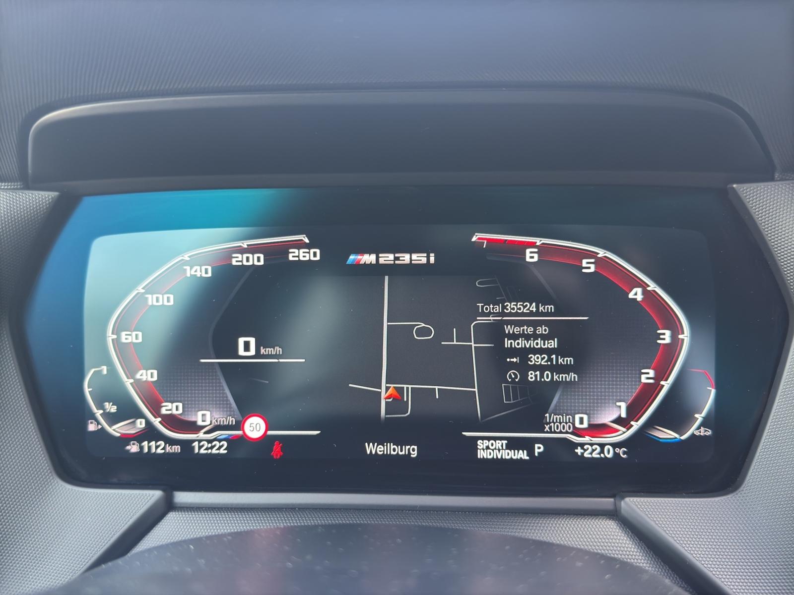 BMW M235 xDrive ColorVisio, Head-Up, Pano, Totwinkel