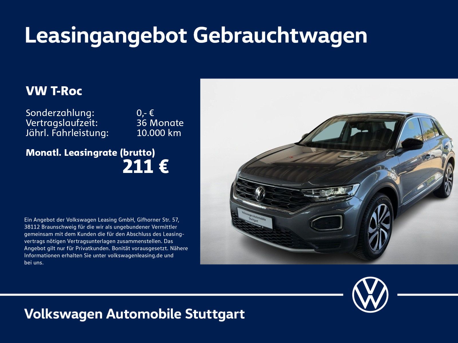 Volkswagen T-Roc Active 1.0 TSI Navi Kamera LED ACC SHZ