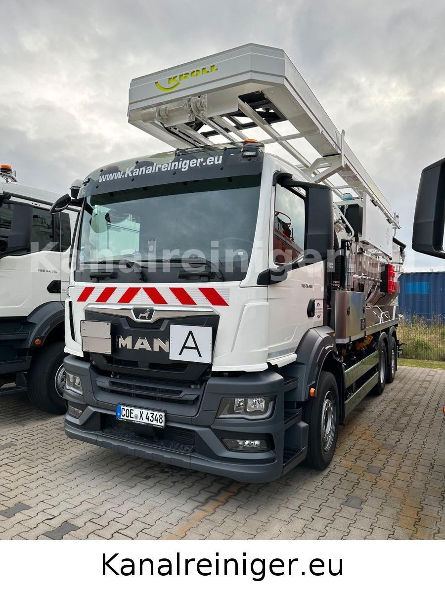 MAN TGS 26.480 6x2 mit Kroll ADR Kombi und Simultan