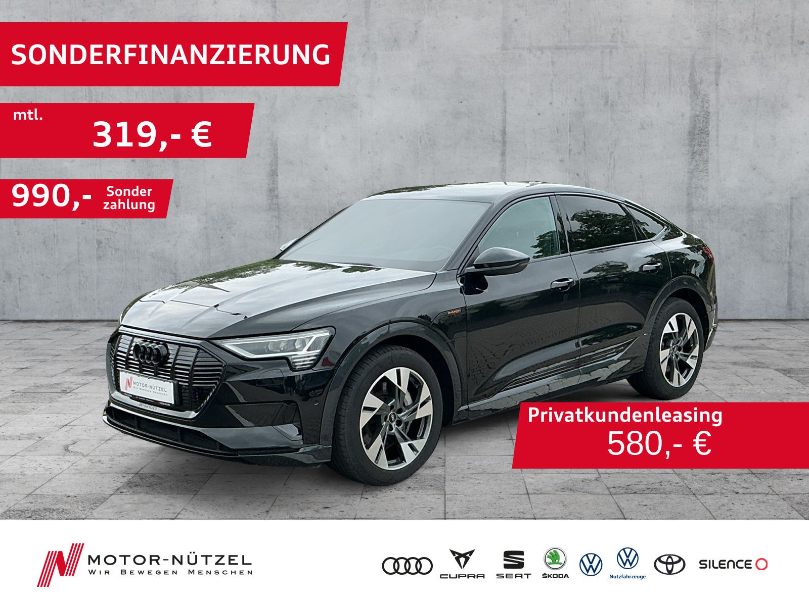 Audi e-tron Sportback 55 QU S-LINE INT LED+NAVI+AHK