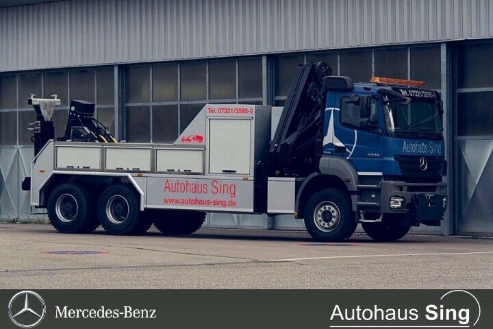 AXOR 3336 K Hubbrille Kran Abschleppwagen Berge