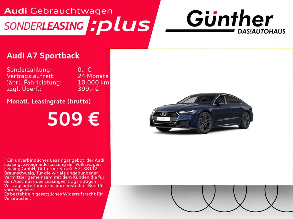 Audi A7 Sportback 45 TFSI S LINE QUATTRO+HUD+WINTERRÄ
