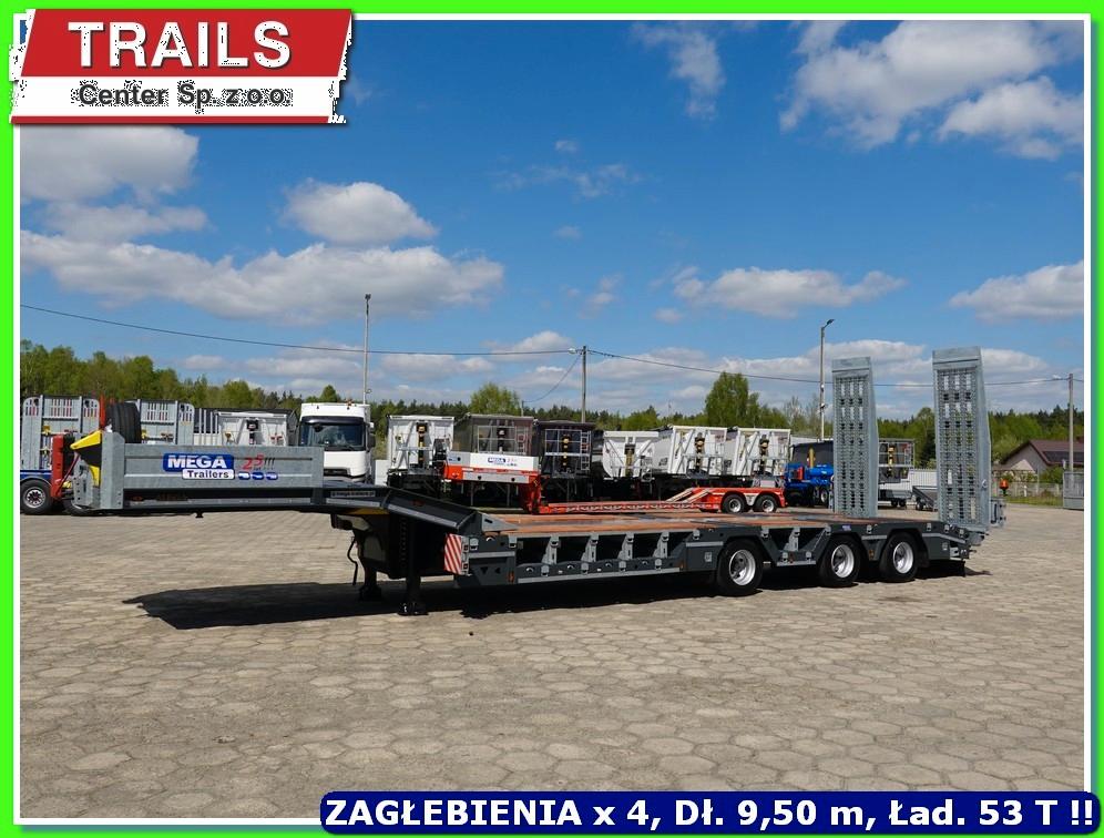 MEGA 3 axle lLowlader, wheel holes deck 9,25m, Ready!