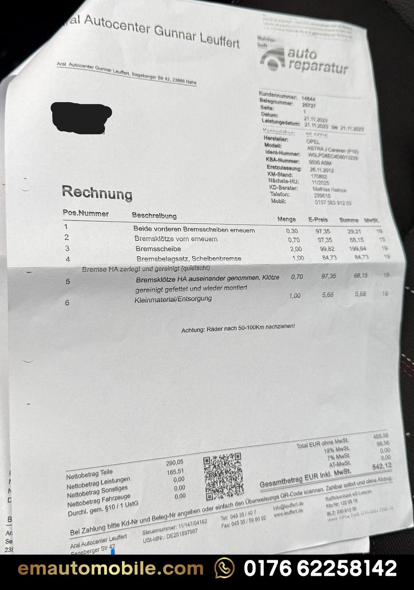 Opel Astra 2012 — photo 17