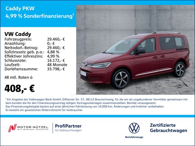 Volkswagen Caddy 1.5 TSI STYLE LED+NAVI+SHZ+RFK+GRA+MFL+17"