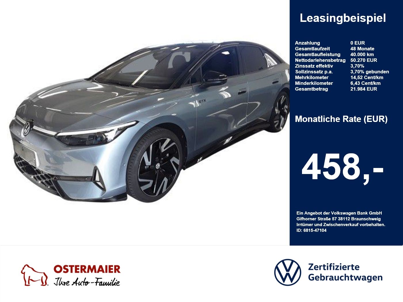 Volkswagen ID.7 GTX 340PS ACC.5J-G.WÄRMEPUMPE.AHK.AR foto 1