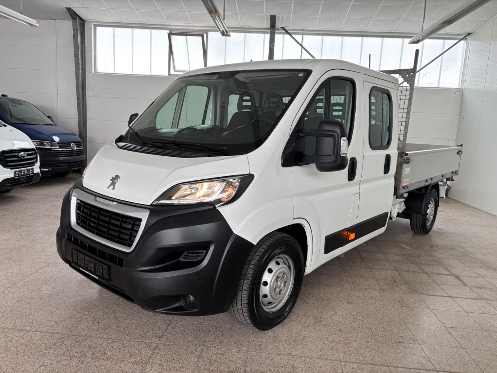 Peugeot Boxer L3 DoKa/3-Seiten-Kipper/Klima/AHK/7 Sitze