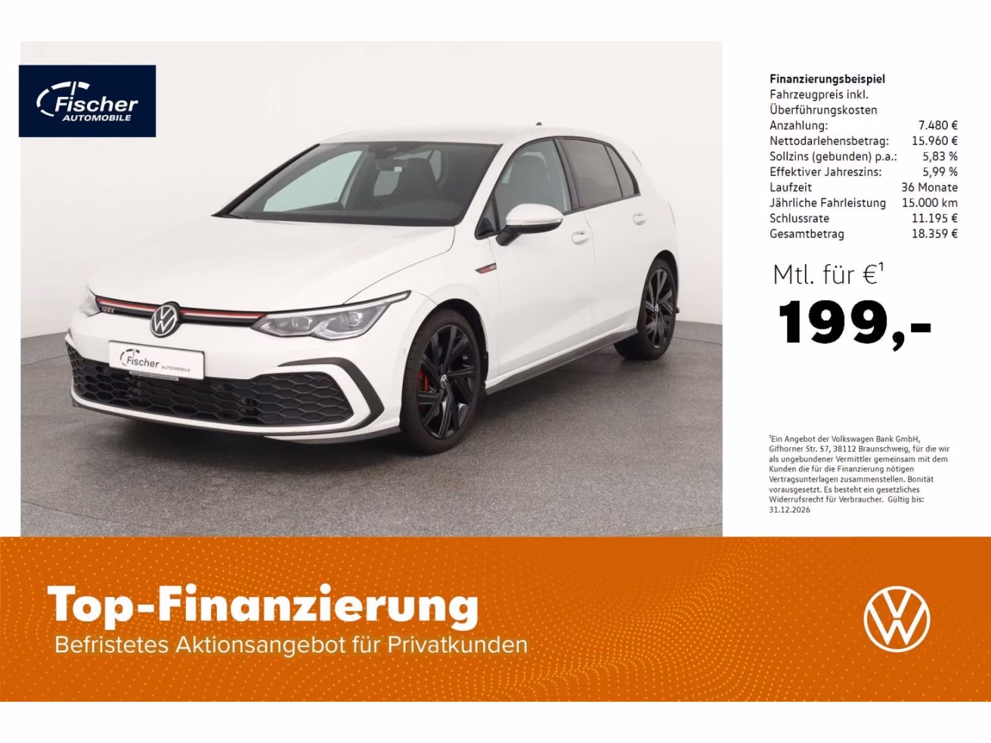 Volkswagen Golf GTI 2.0 TSI DSG NAV/Kamera/keyless/ACC/18''