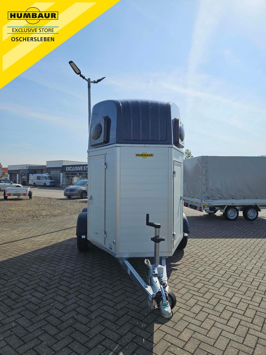 Humbaur Pferdeanhänger Equitos Alu Plus 2400 dreh. Heckk