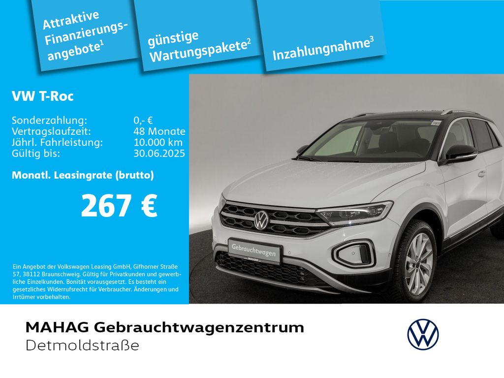 Volkswagen T-ROC 1.5 TSI Style AHK LED+Navi ParkAssist AppC