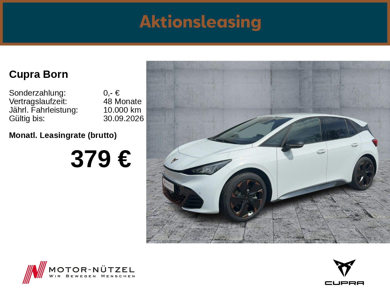 Cupra Born Edition Dynamic 231 PS 60 kWh