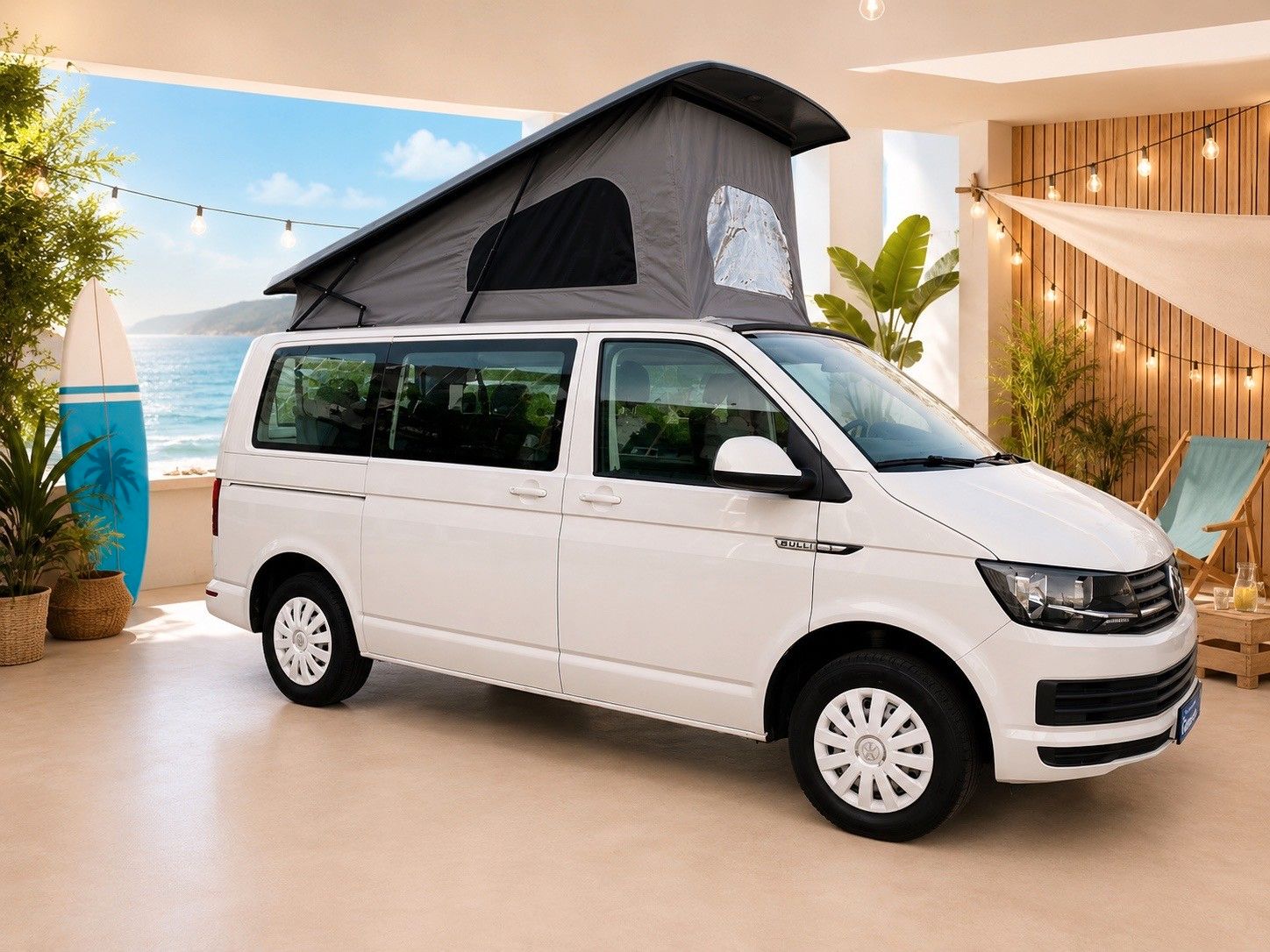 Volkswagen T6 CAMPER AUFSTELLDACH 6-SITZE 4-SCHLAFPLÄTZE