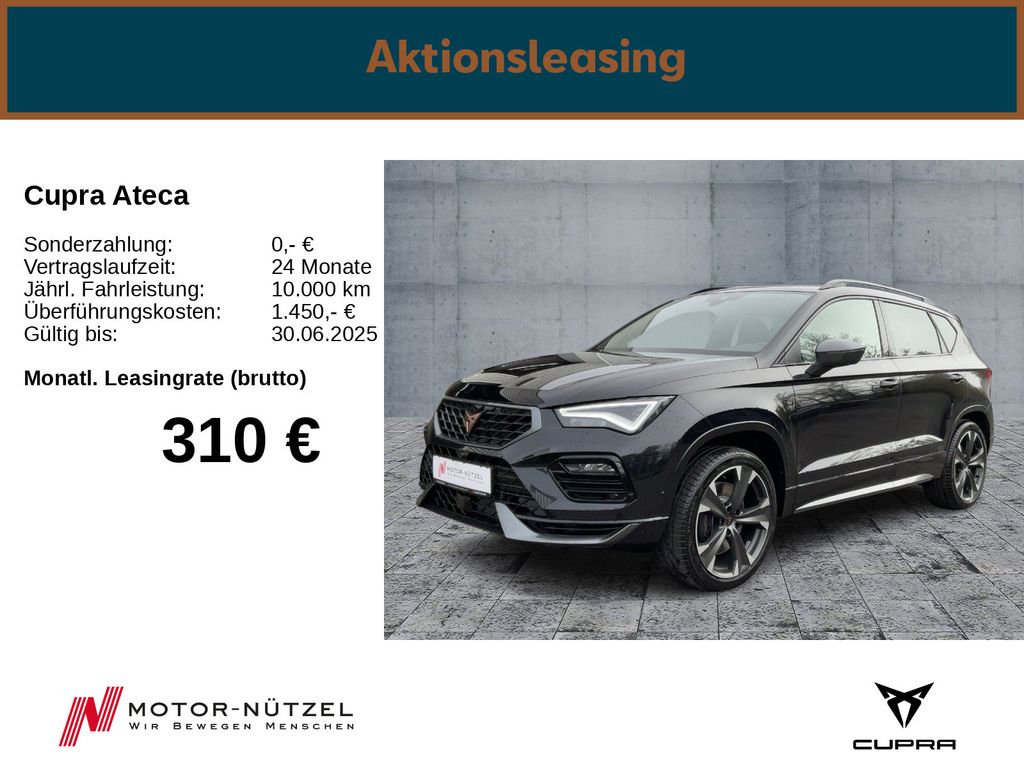 Cupra Ateca VZ 300PS/ AHK/ el.Heckkl./ SHZ/ RFK/ NAVI