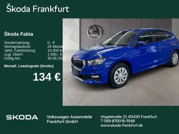 Skoda Leasingangebot: Skoda Fabia Essence 1,0 TSI 70 kW 5-Gang-Schaltgetrieb