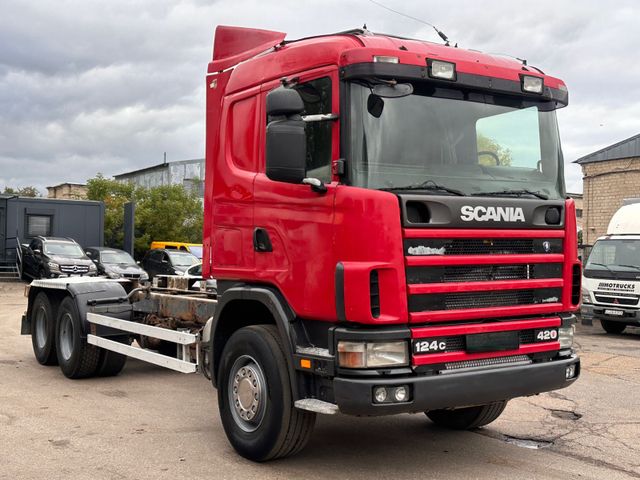 Scania R 124 C 6x4  full steel manual