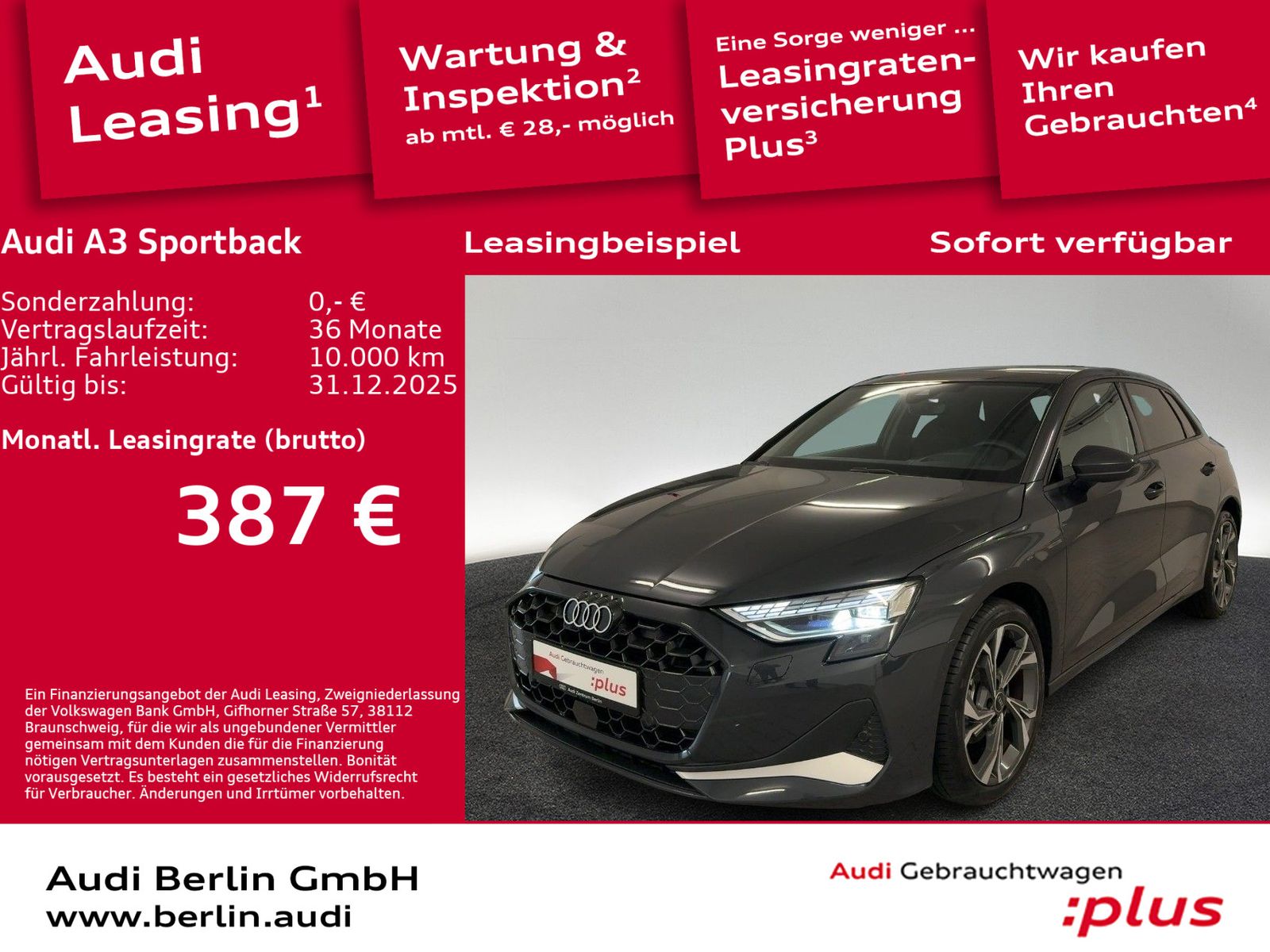 Audi A3 Sportback Advanced 30 TFSI S tr. RFK AHK HUD