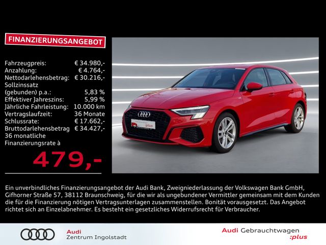 Audi A3 Sportback 40 TDI qu S line MATRIX NAVI ACC