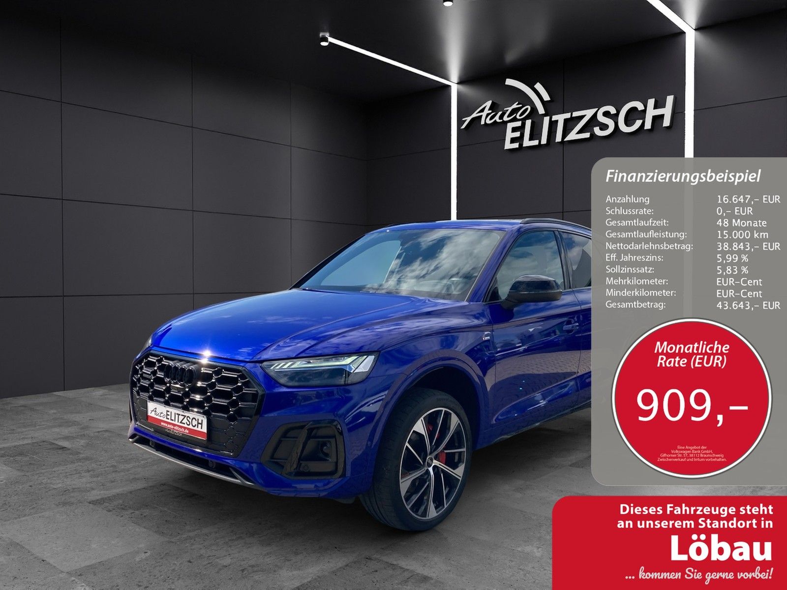 Fahrzeugabbildung Audi Q5 50 TDI quattro S line