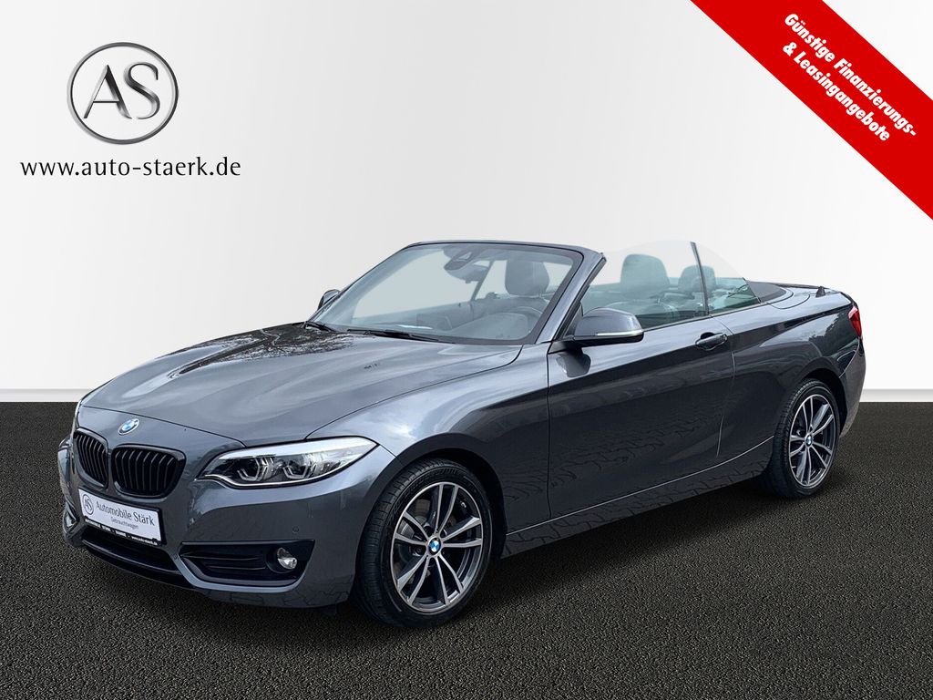 BMW 220d Cabrio Sport Line+Adaptive LED+Navi+Leder