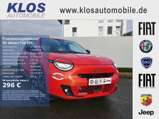 Fiat 600 HYBRID LA PRIMA 1.2 100 PS DCT6 LED NAVI KAM