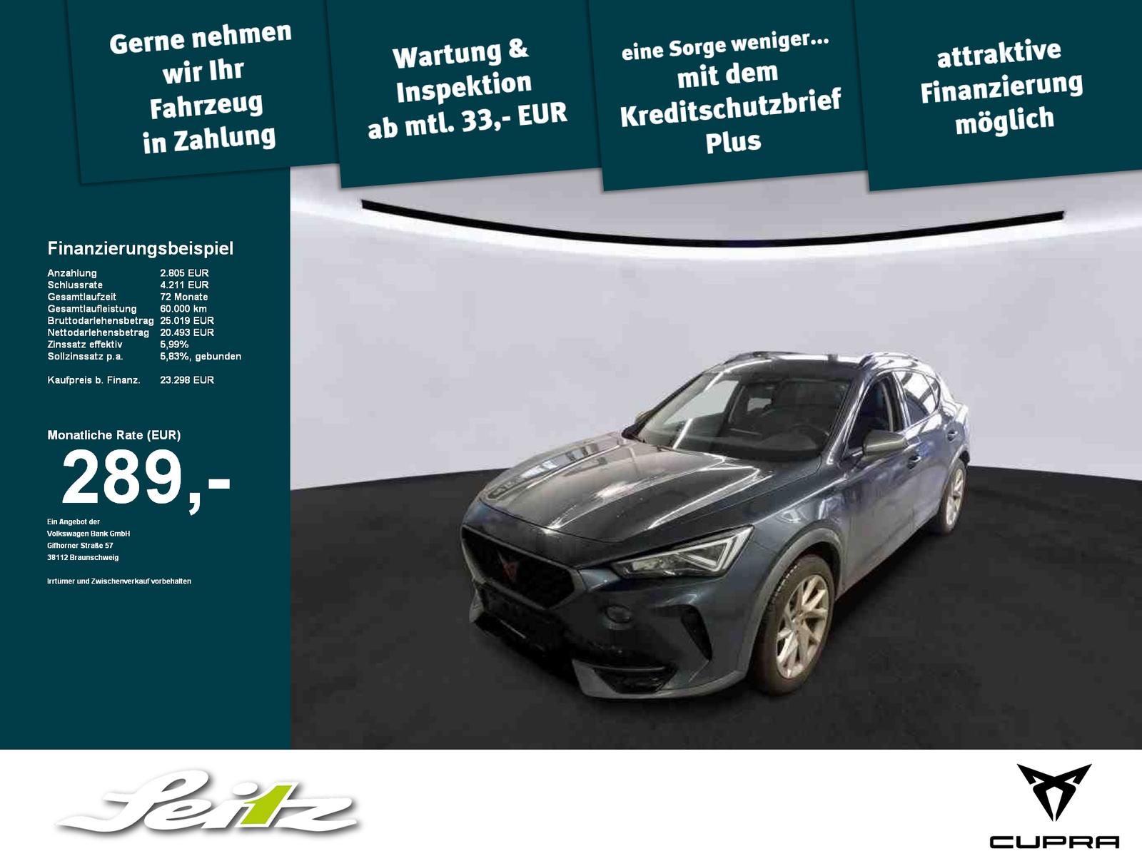 Cupra Formentor 1.4 TSI e-Hybrid *AHK*LED*PDC*SITZH*