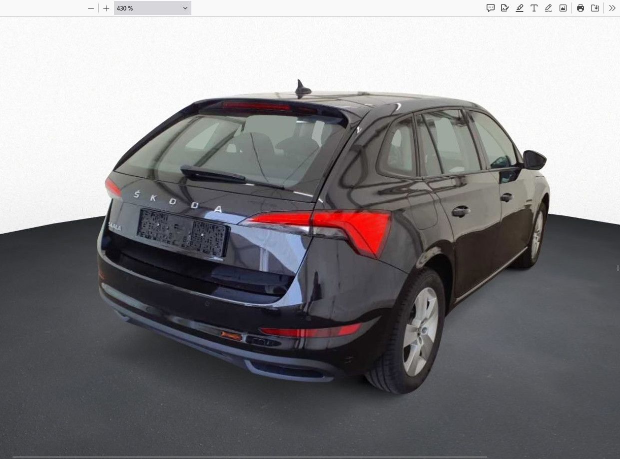 Fahrzeugabbildung SKODA Scala 1.0 TSI DSG Ambit LED/NAVI/VIRTU/SHZ/DAB/8