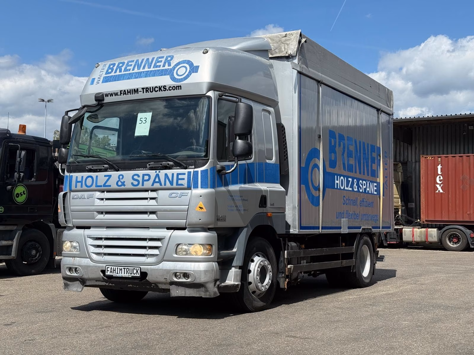 DAF CF 85.410 Koffer, Klima, Euro 5, 4x2, Blatt-Luft