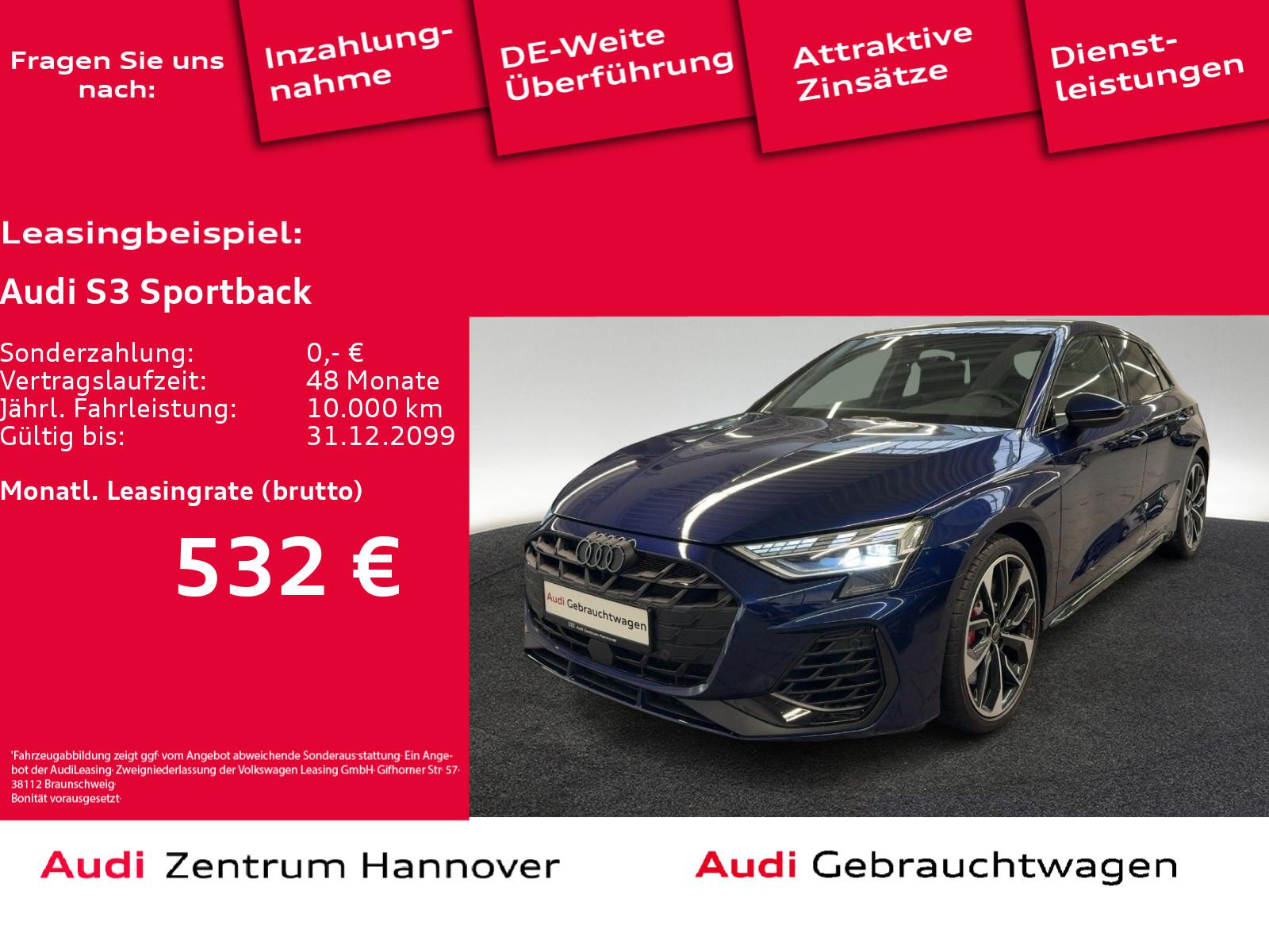 Audi A3 S3 Sportback 2.0 TFSI Kamera ACC virtual LED Nav