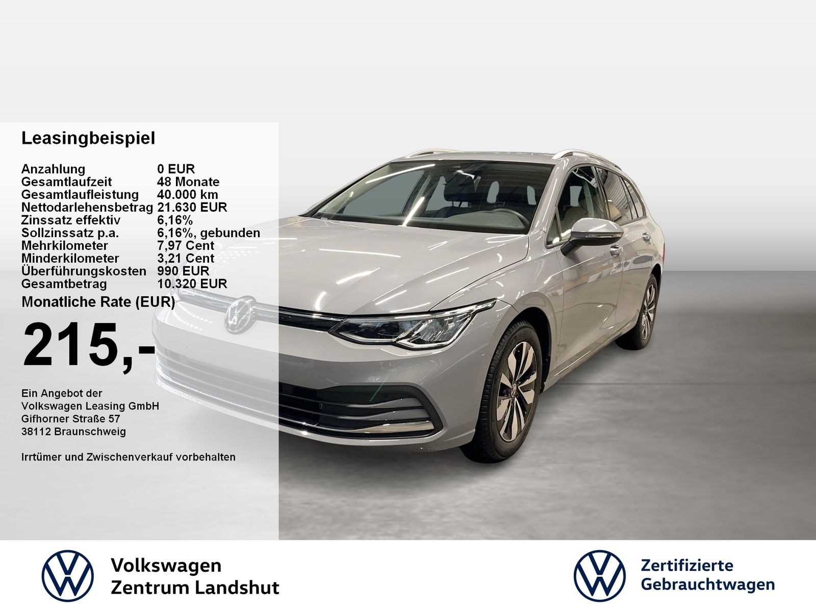 Volkswagen Golf VIII Variant MOVE 1.0 TSI ACC AHK DynLicht