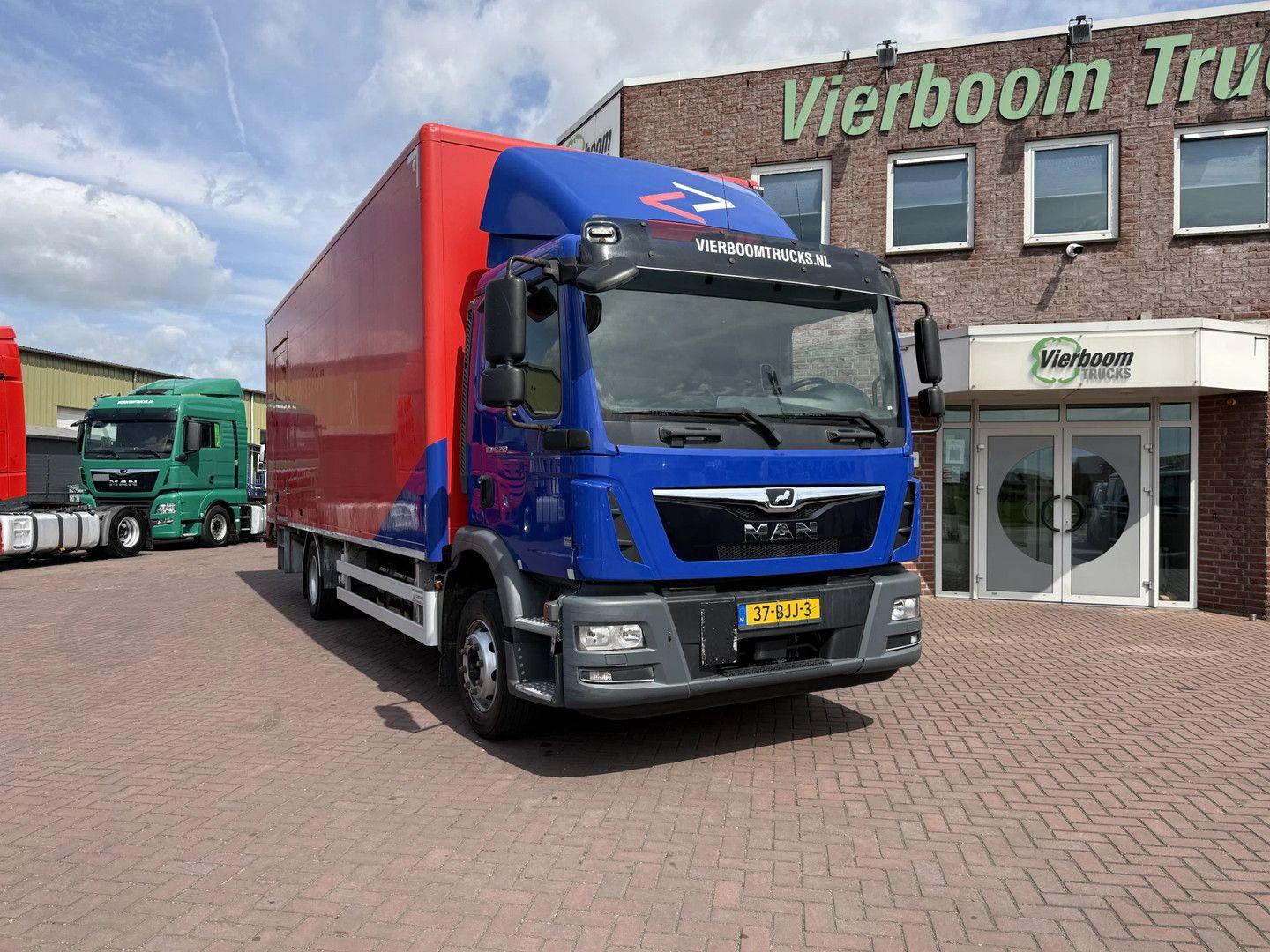 MAN TGM 12.250 4X2 BL bakwagen met 2 Tons klep