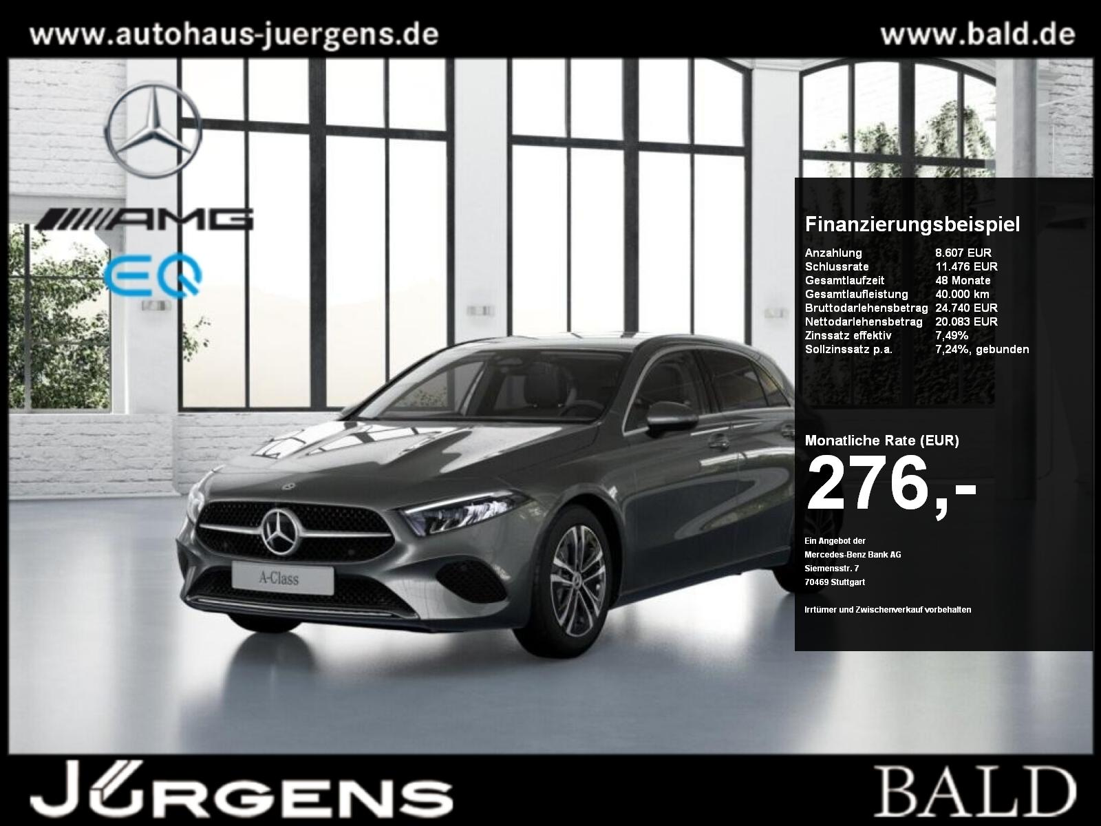 Mercedes-Benz A 180 Progressive/LED/Cam/Distr/Winter/SHZ/17'