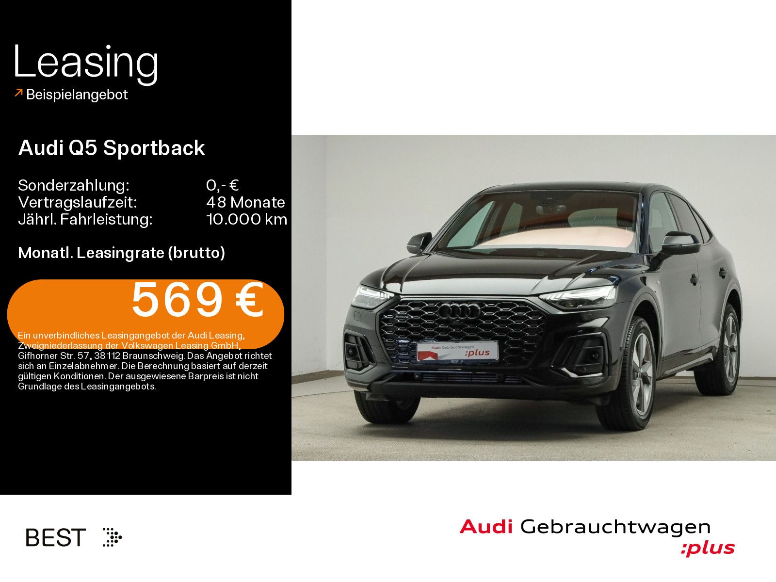 Audi Q5 Sportback S line 45 TFSI qu. AHK, Pano, Assis