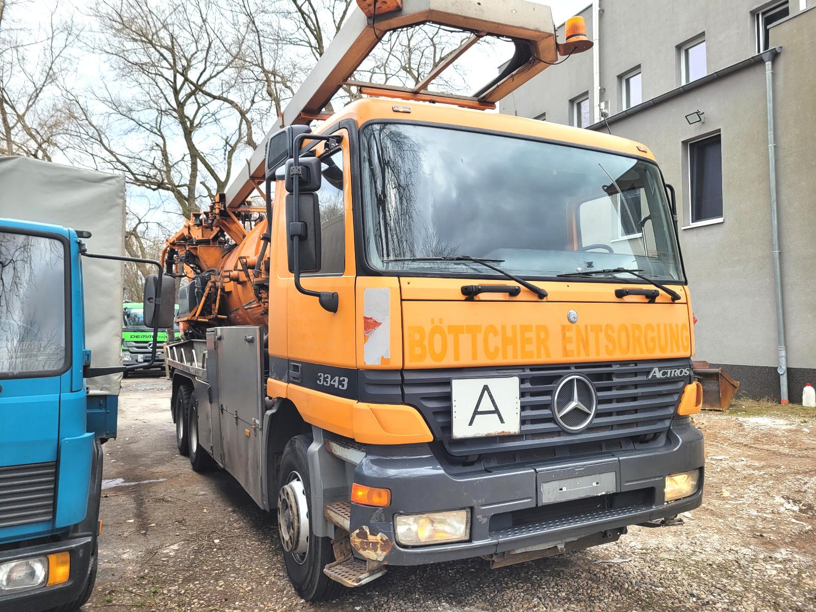 Mercedes-Benz 3343 Saug & Druck, DE Zulassung, 6x4 Vollblatt