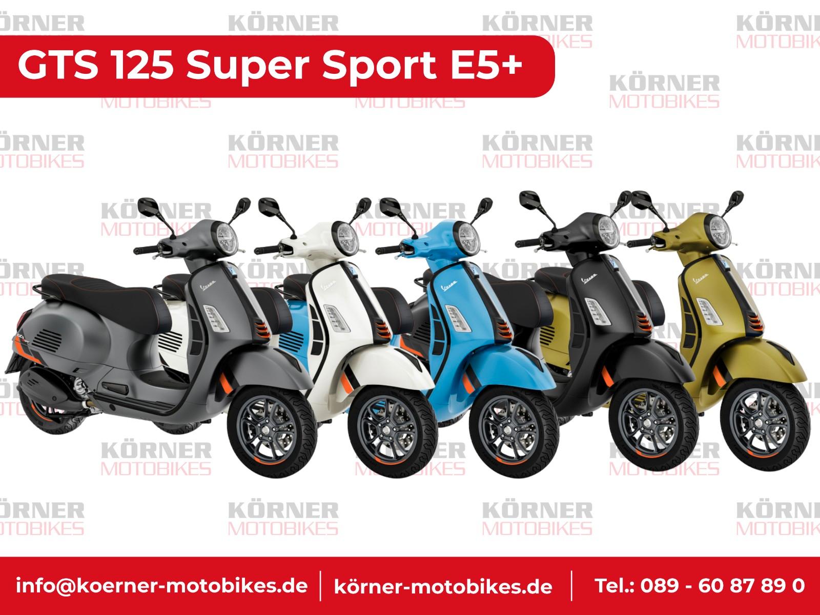 Vespa GTS 125 Super Sport E5+ 4 Jahre Garantie