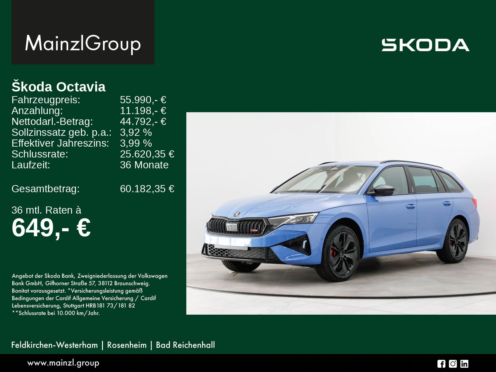 Skoda Octavia Combi RS 2,0 TSI 195 kW