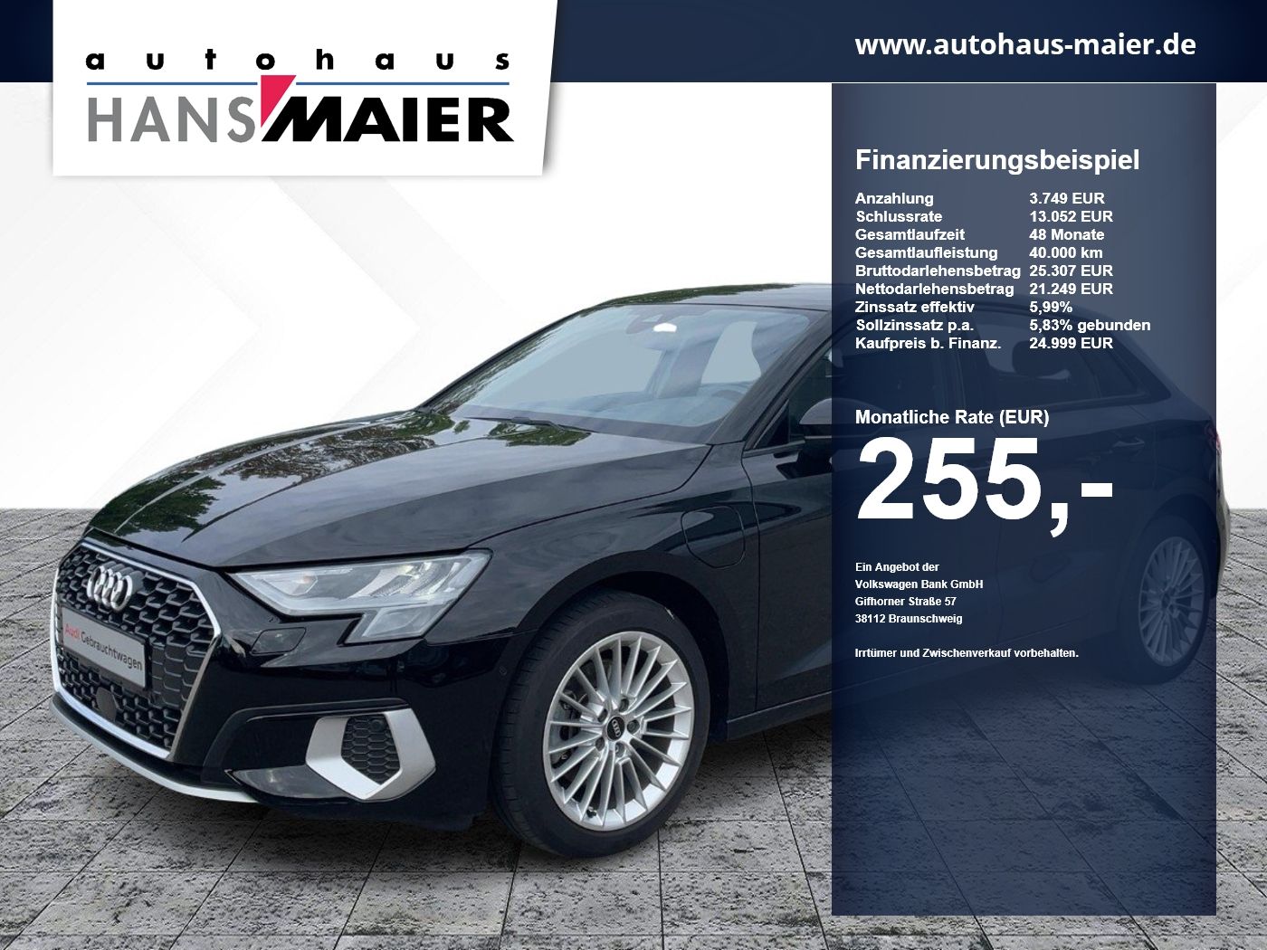Audi A3 Sportback TFSI e advanced AHK Navi ACC 8fach