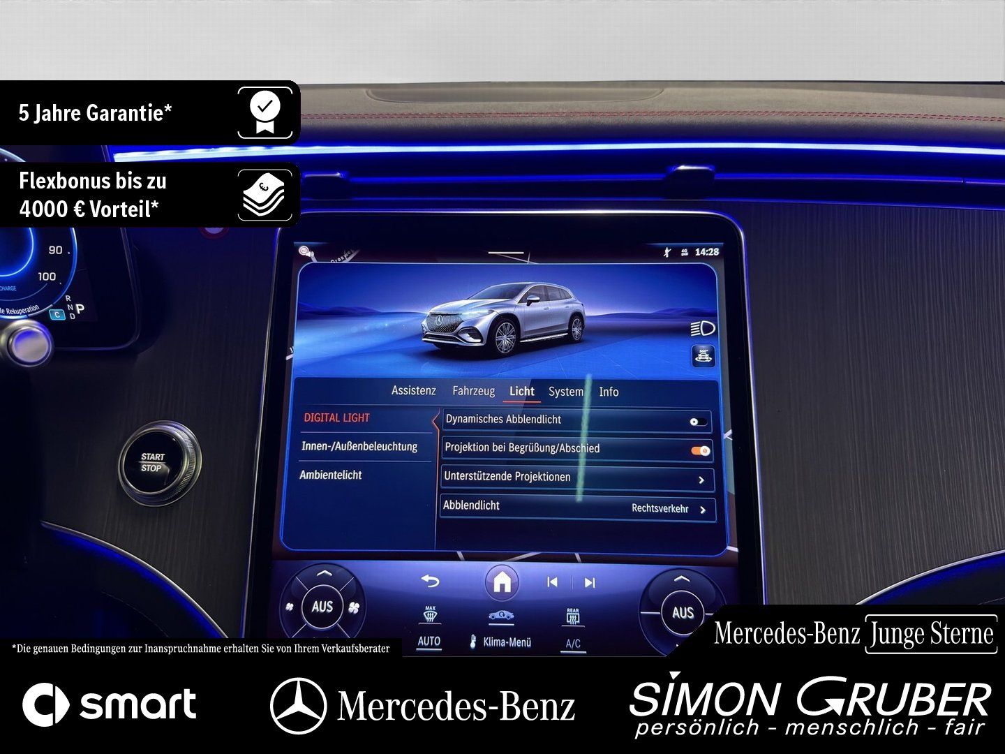 Fahrzeugabbildung Mercedes-Benz EQS 500 4M SUV AMG Pano DigiLight Airmatic 360