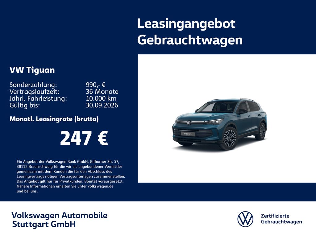 Tiguan 1.5 TSI Life DSG Navi AHK Kamera