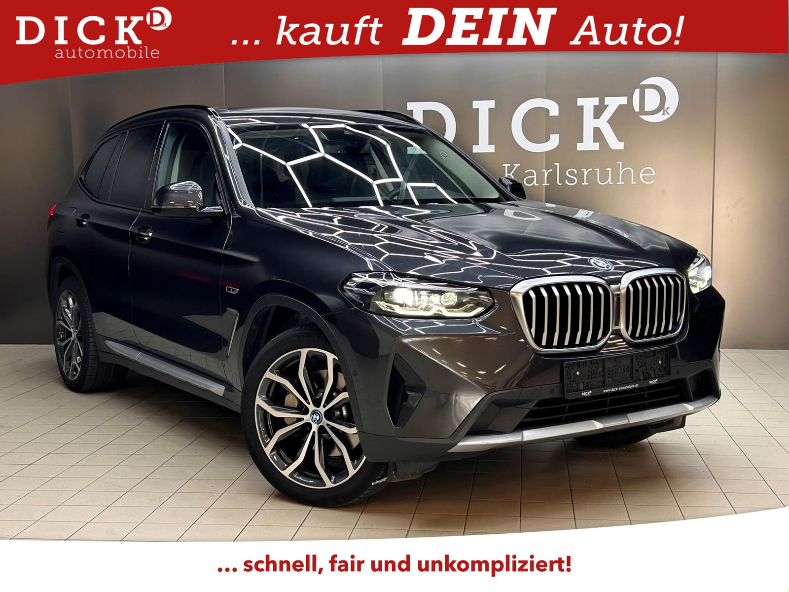 BMW X3 xDr 30e SHADOW+PANO+LEDER+LED+SHZ+NAVI+KAM+MF