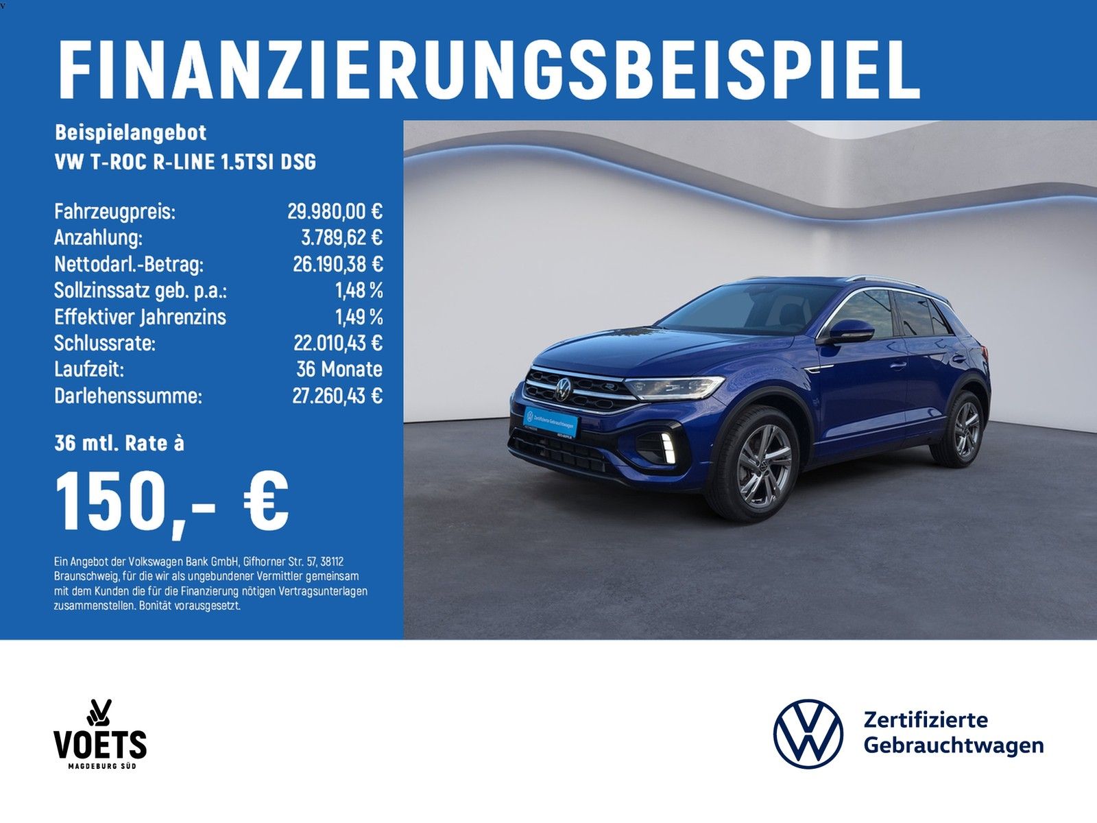 Volkswagen T-ROC R-LINE 1.5TSI DSG LED PLUS EASY OP STANDH foto 1
