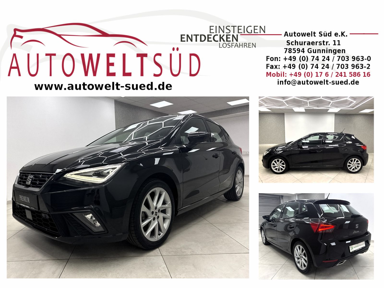 SEAT Ibiza 1.0 TSI FR Line Sport Navi RCam Voll-LED W