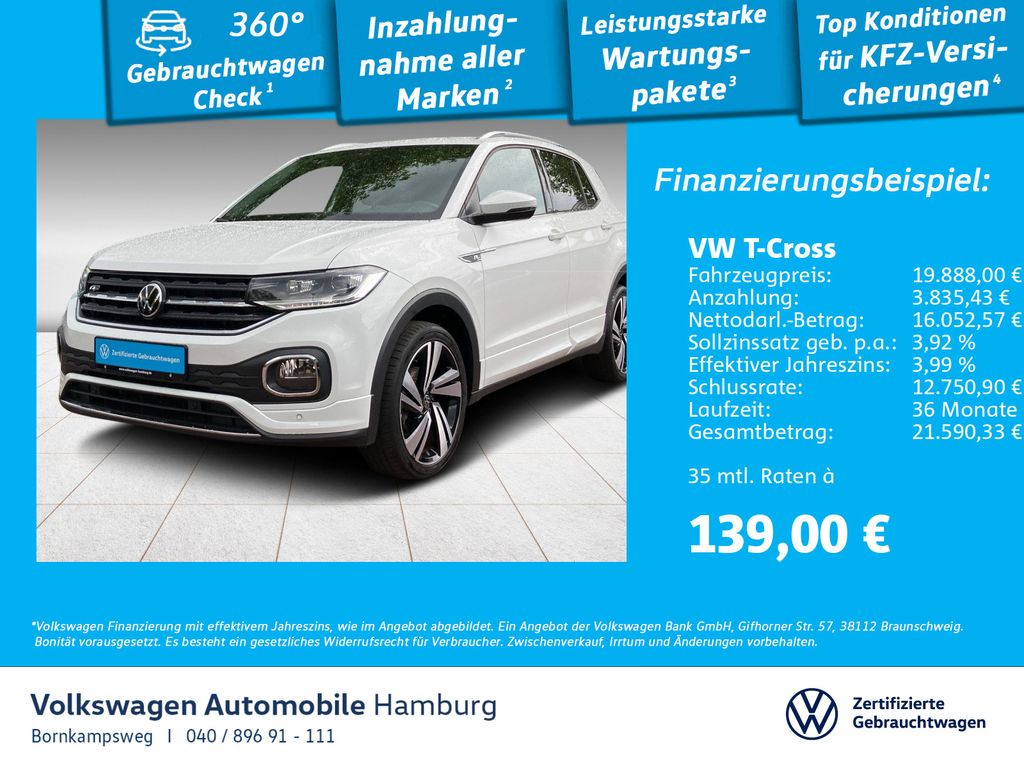 Volkswagen T-Cross 1.0 TSI Style R-Line LM18 Navi Kamera