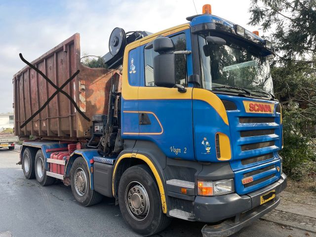 Scania R 500 8x2 Kran HIAB 211-5 = Bauj.12,AbrollKipper