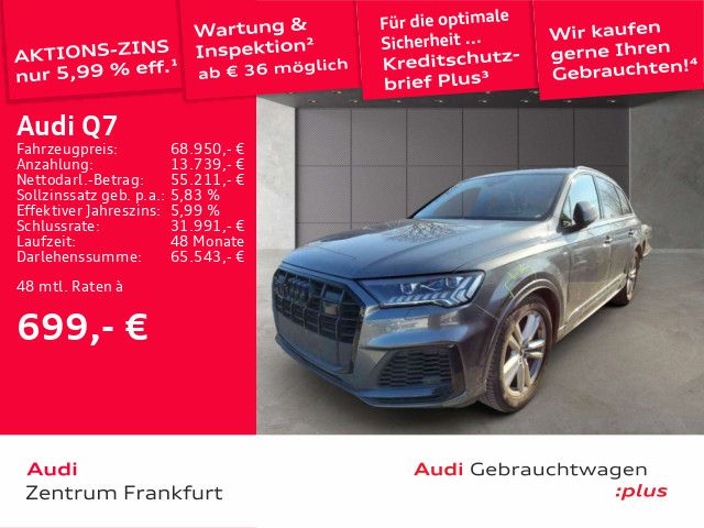 Audi Q7 50 TDI quattro tiptronic S line 7Sitzer Laser